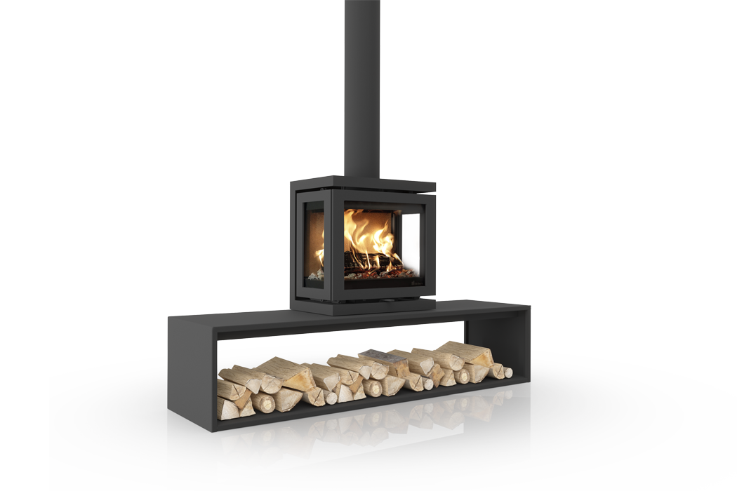 Wood burning stoves Dik Geurts Vidar Triple Small, Straight Plateau